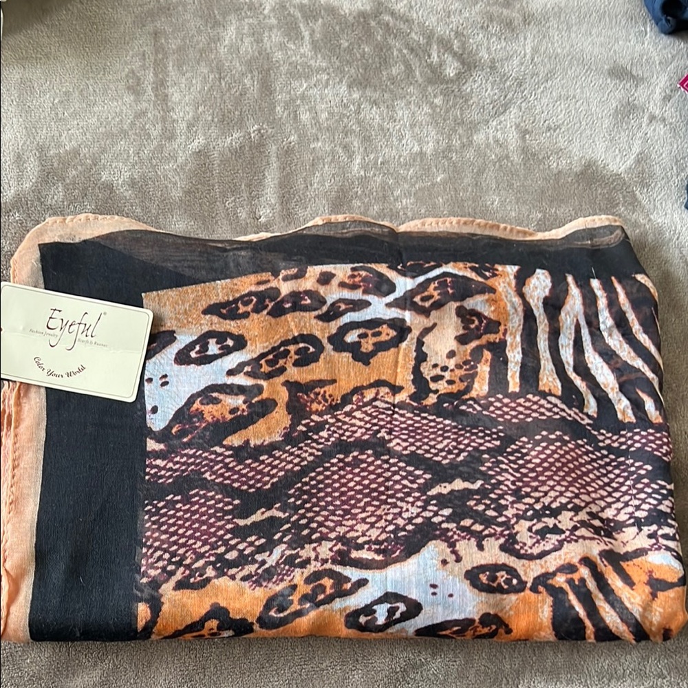 Eyeful Animal Print Scarf